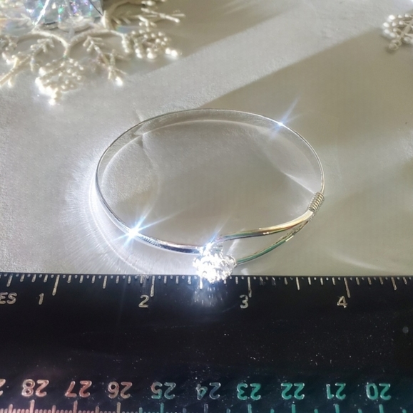 Sterling Silver Women's Tennis Bracelet -  99.9% Pure Silver - Picture 4 of 7